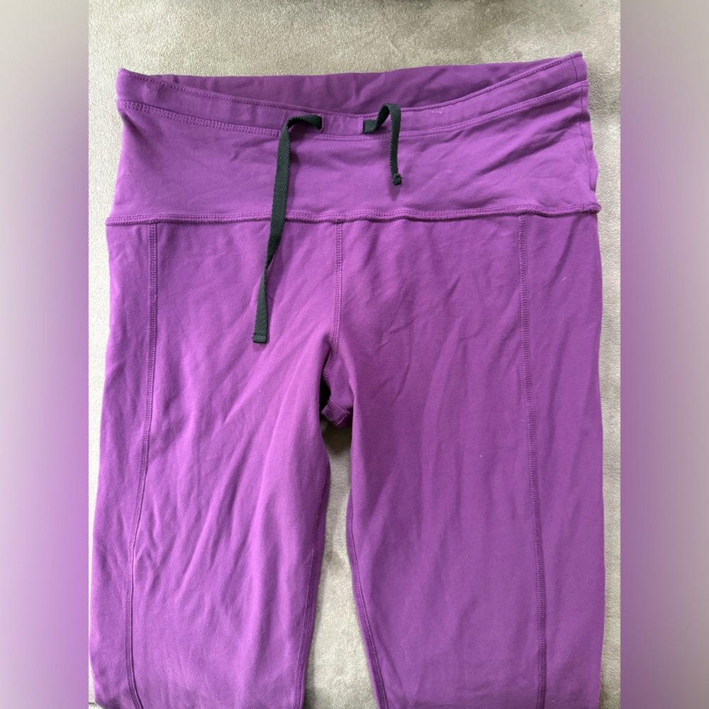 Oiselle jogging tights sz 10 violet/fuchsia